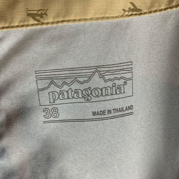 Patagonia Men's Blue Stretch Planing Board Shorts Beach Swim Trunks Size 38 9329 - Picture 6 of 11